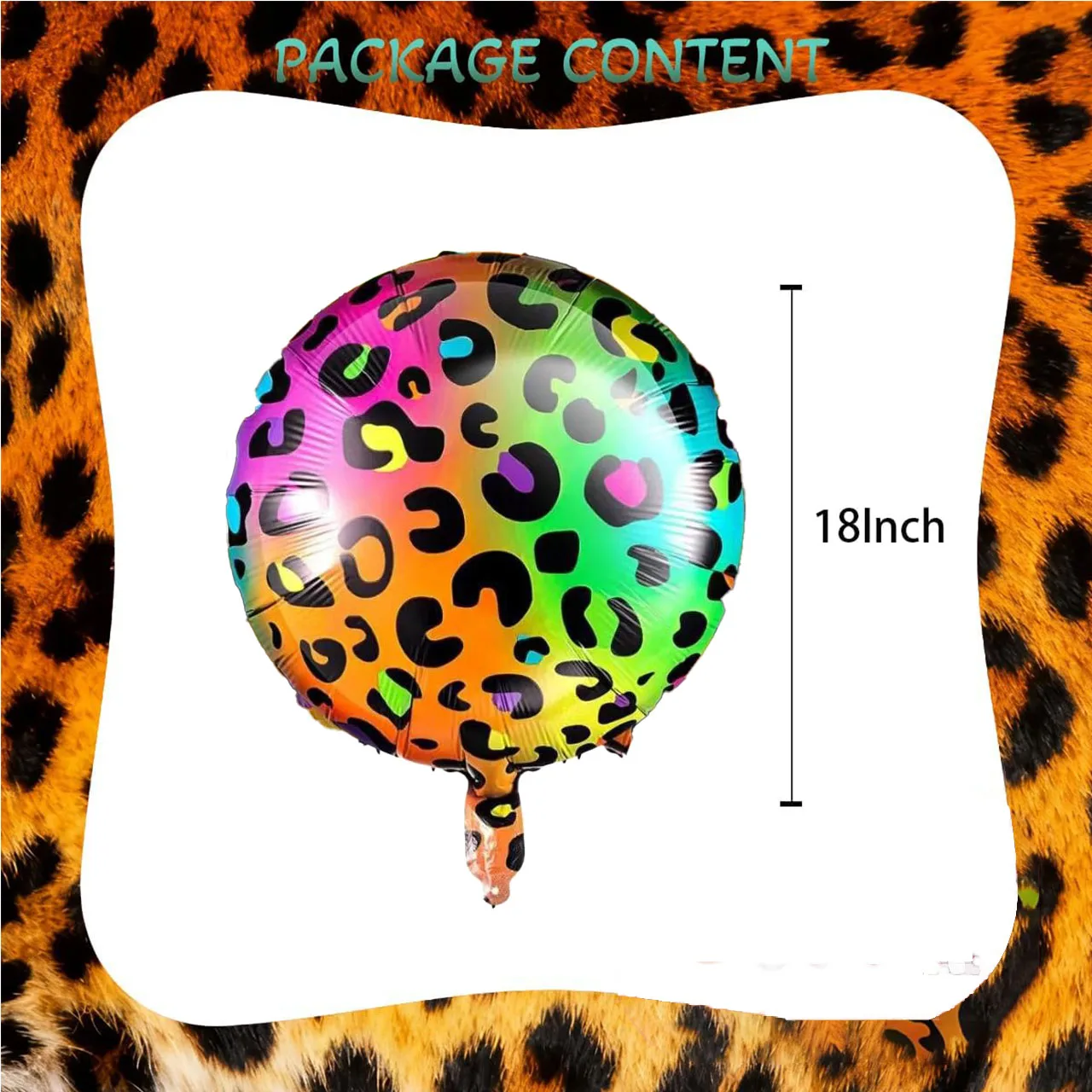 Leopardenmuster-Ballons, Neon-Leopardenmuster-Ballons, Disco-Party-Dekorationen Dschungel-Safari Leoparden-Themen Geburtstagsdekorationen – Detail 3