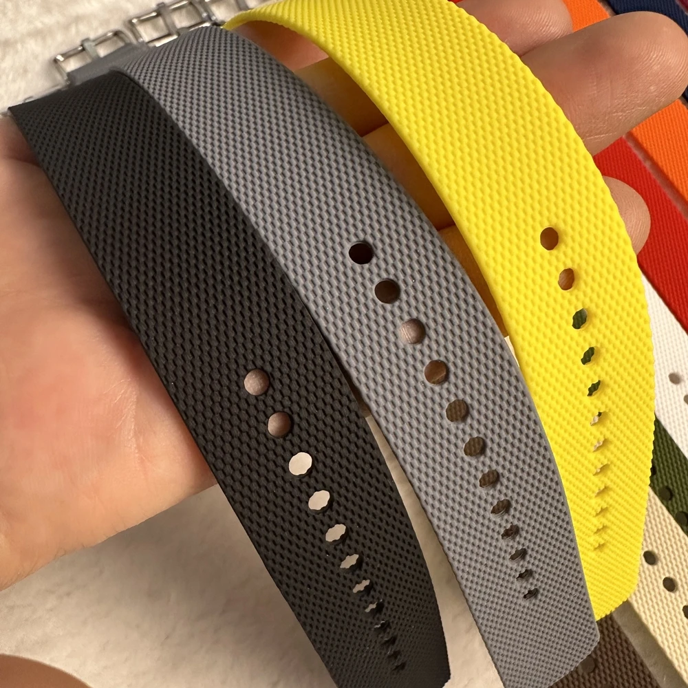 Bracelet de montre en caoutchouc de silicone 20 mm 22 mm pour Omega X Moonswatch Seiko Longines TAG, bracelet universel étanche