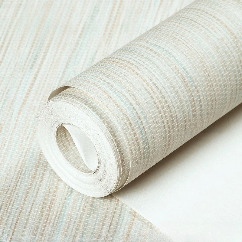 Solid Color Plain Non-woven Linen Wallpaper Modern Minimalist Resturant Hotel Bedroom Living Room Backgroud Wallpaper PapelTapiz