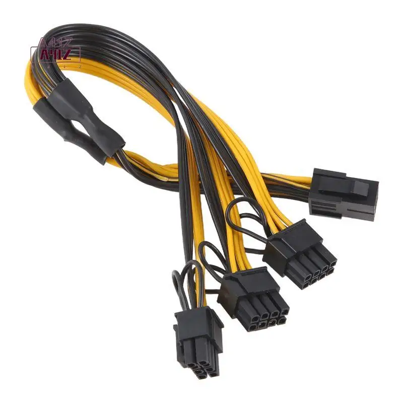 A41Z-ATX 12V CPU 8 Pin To 3X 8Pin (6+2) Pin PCI-E Male Splitter Power Extension Adapter Cable For Graphics Card