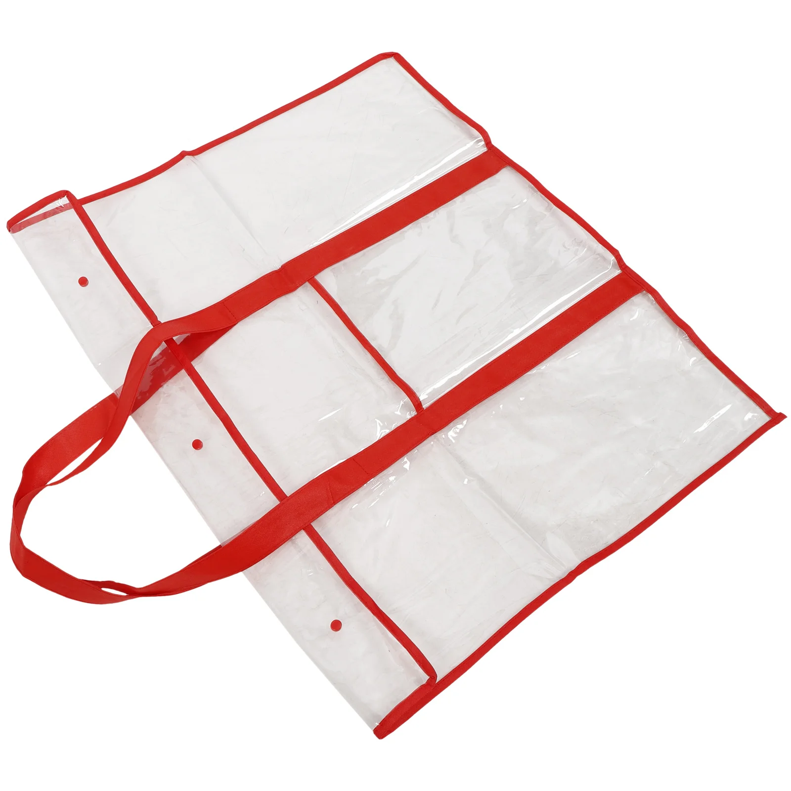 حقيبة لوحة الرسم تخزين شفافة كبيرة للعمل الفني، حامل أدوات الرسم القابل للطي، منظم مستلزمات الفن المحمول