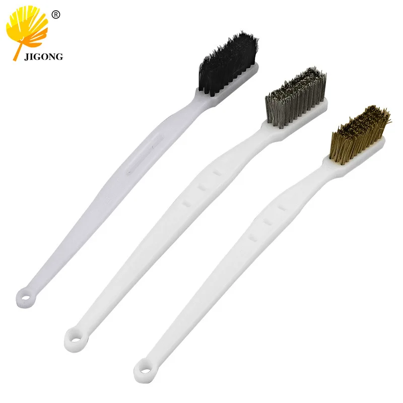Wenwan tools, rust removal and cleaning industrial toothbrush polishing and grinding medium and hard Wenwan small toothbrush, ra