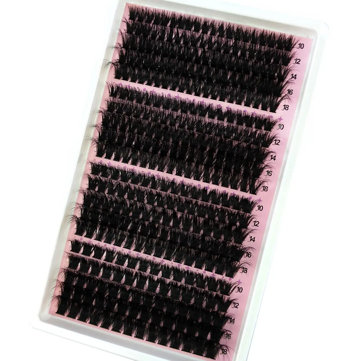 340/390pcs 40D-160D 믹스 5D 푹신한 개별 속눈썹 클러스터 확장 가짜 속눈썹 DIY 집에서 클러스터 메이크업 속눈썹 도구