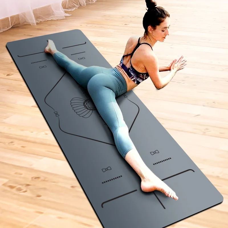 

Professional non-slip thickened rubber yoga mat is suitable for beginners, convenient, practical and durable