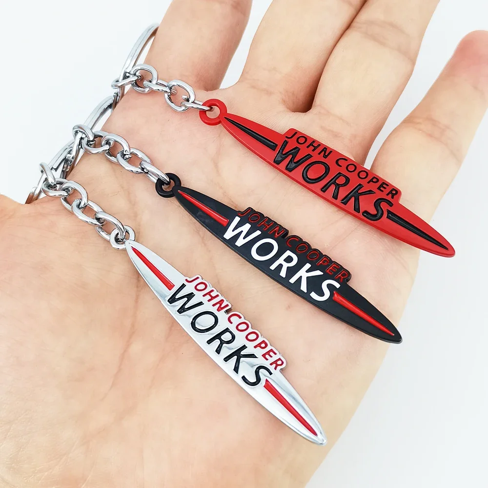 Women Man Metal Keyring Car Keychain for Mini john cooper works Cooper S R56 R53 F55 F56 F57 JCW R50 R55 R52 Clubman Countryman