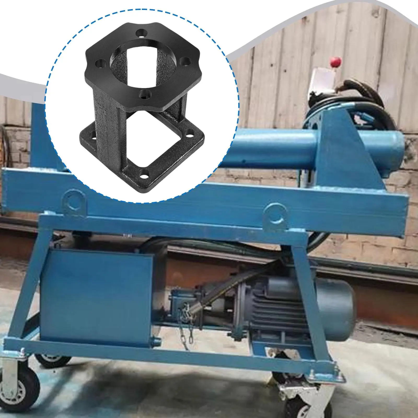 Hydraulic Pump Mounting Bracket for Log Splitter Wear Resistant Heat Safe Metal Support for 5 to 7 Hp Engines