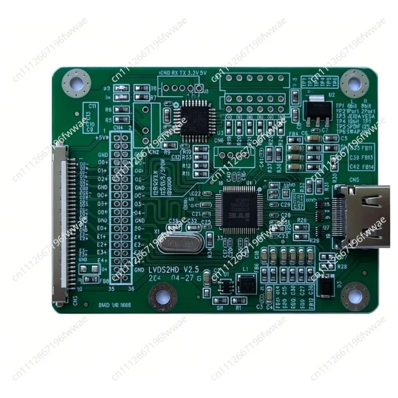 For LCD Screen Repair LVDS to HDMI Adapter, Dual 8 Channel Converter Board for 1920x1080 Display, Plug and Play LVDS