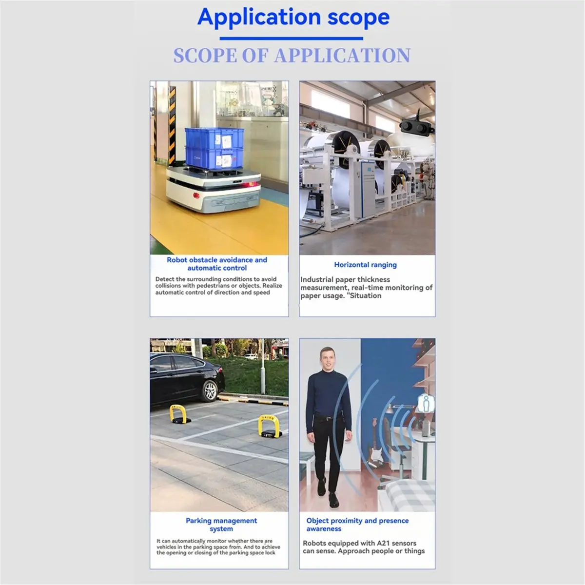OKgood Ultrasonic Sensor Waterproof Ranging Module Distance Detection Mini Intelligent Robot Obstacle Avoidance Small Angle B