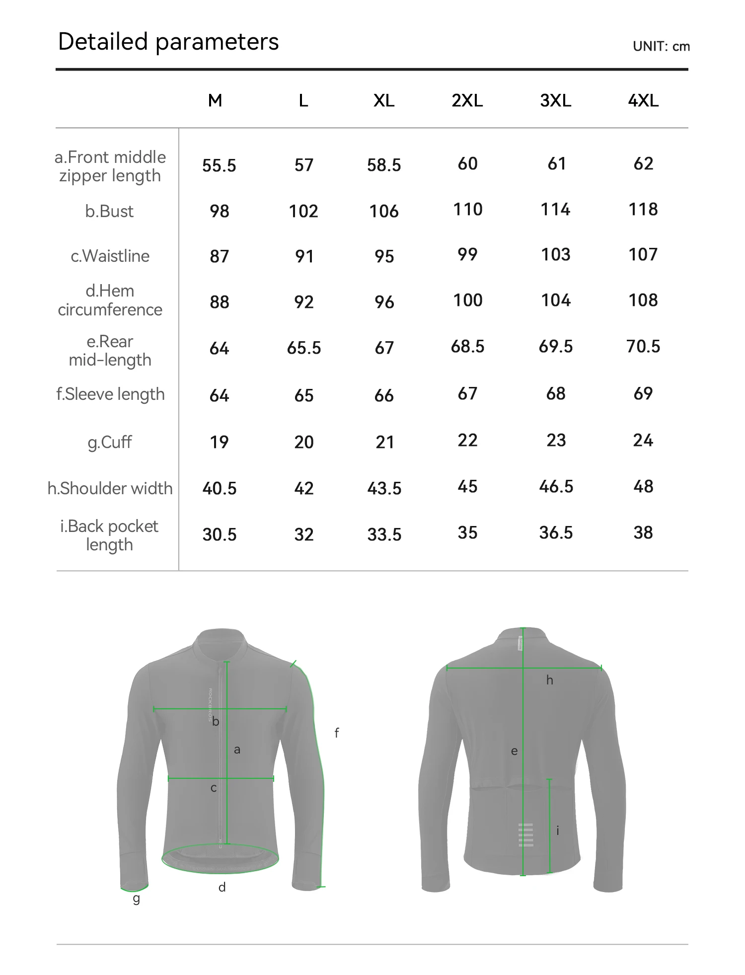 ROCKBROS Winter Thermo-Radtrikot aus Mischgewebe, winddicht, warm, wärmespeichernd, Outdoor Slim Fit Herren-Radtrikot – Detail 18