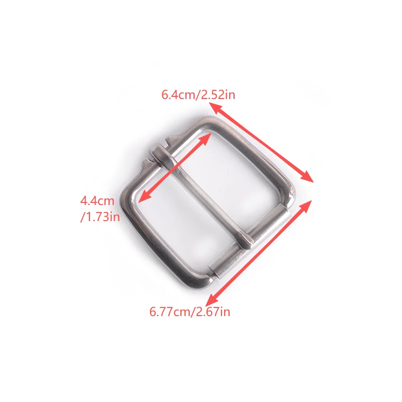 4.4Cm/1.73In Stainless Steel Heavy Duty Roller Buckle Suitable for Belts, Bags, Straps, DIY Accessories