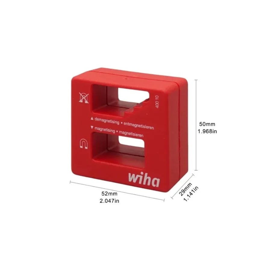 Wiha 01508 Magnetiser Demagnetiser for Screwdrivers Tweezers Steel Tools Quick Magnetic Control Hand Tool