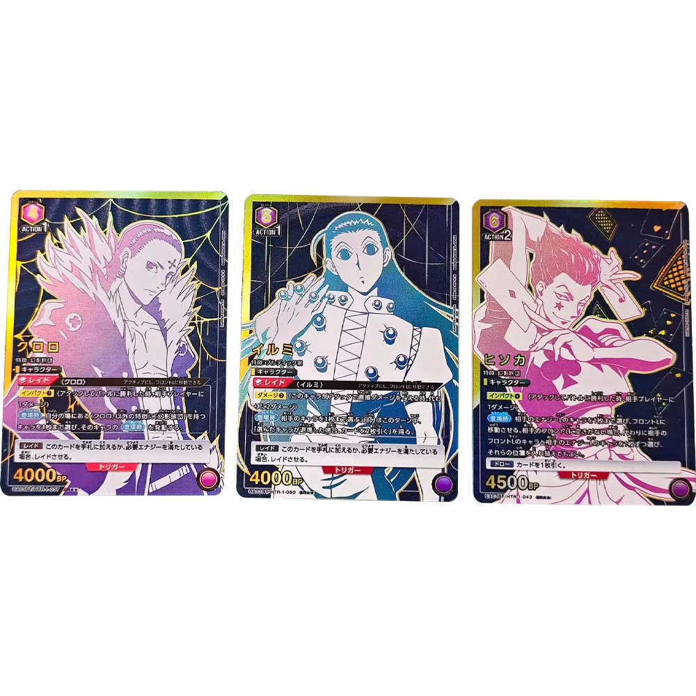 

Anime UA UNION ARENA Collection Card Hunter X Hunter Irumi Zorudikku Chrollo Lucilfer Hisoka Textured Refractive Flash Gifts