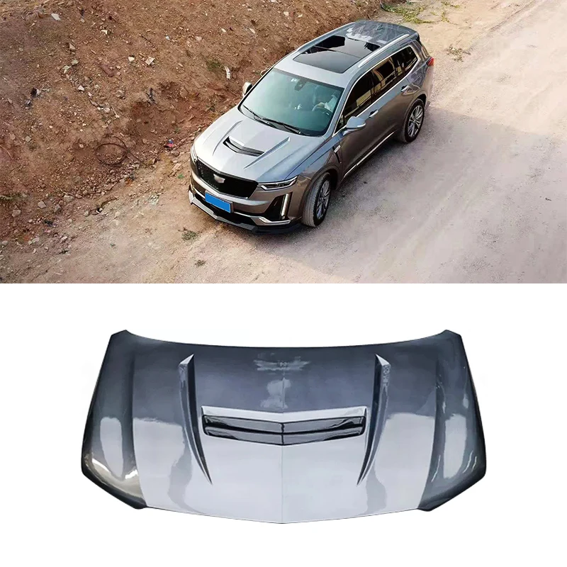 Carbon Fiber Body Kit for Cadillac XT6 Modification Front Lip Rear Lip Grill Hood Fender Exhaust Rear spoiler