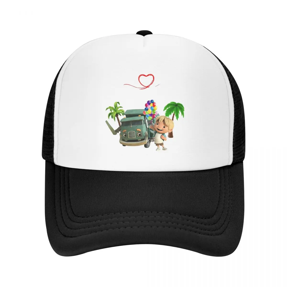 Trash Truck Love Cap Fashion Casual Mesh Baseball Caps Adjustable Hat Hip Hop Summer Unisex Baseball Hats Polychromatic