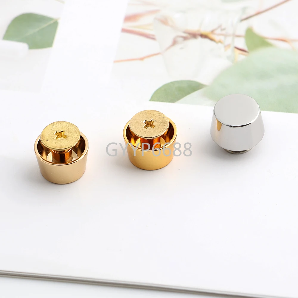 10-30-100pcs 8 colors 11*9mm Rose gold Copper Rivets Fasteners Gold High Quality Leather Crafts Bags shoes Studs