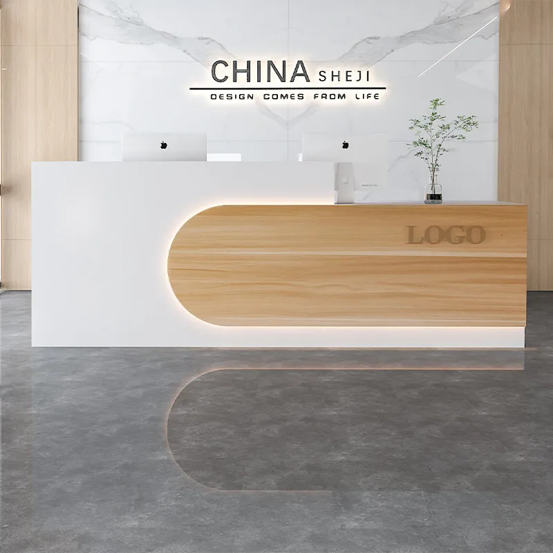 

Study Front Reception Desk Luxury Infodesk Modern Reception Desk Hairdressing Coffee Shop Mesa De Centro Commercial Furniture