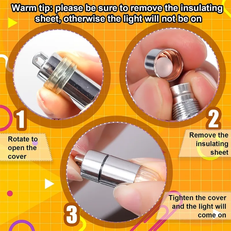 1-20pcs Mini LED Light Bulb Battery Operated LED Lights Waterproof Warm White Lamp for Balloons Lantern Innner Lights Home Tool