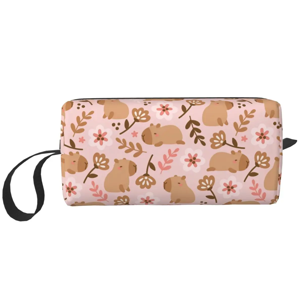 Cute Capibara Capybara Makeup Bag Large Cosmetic Bag Men Women Toiletry Bags Dopp Kit
