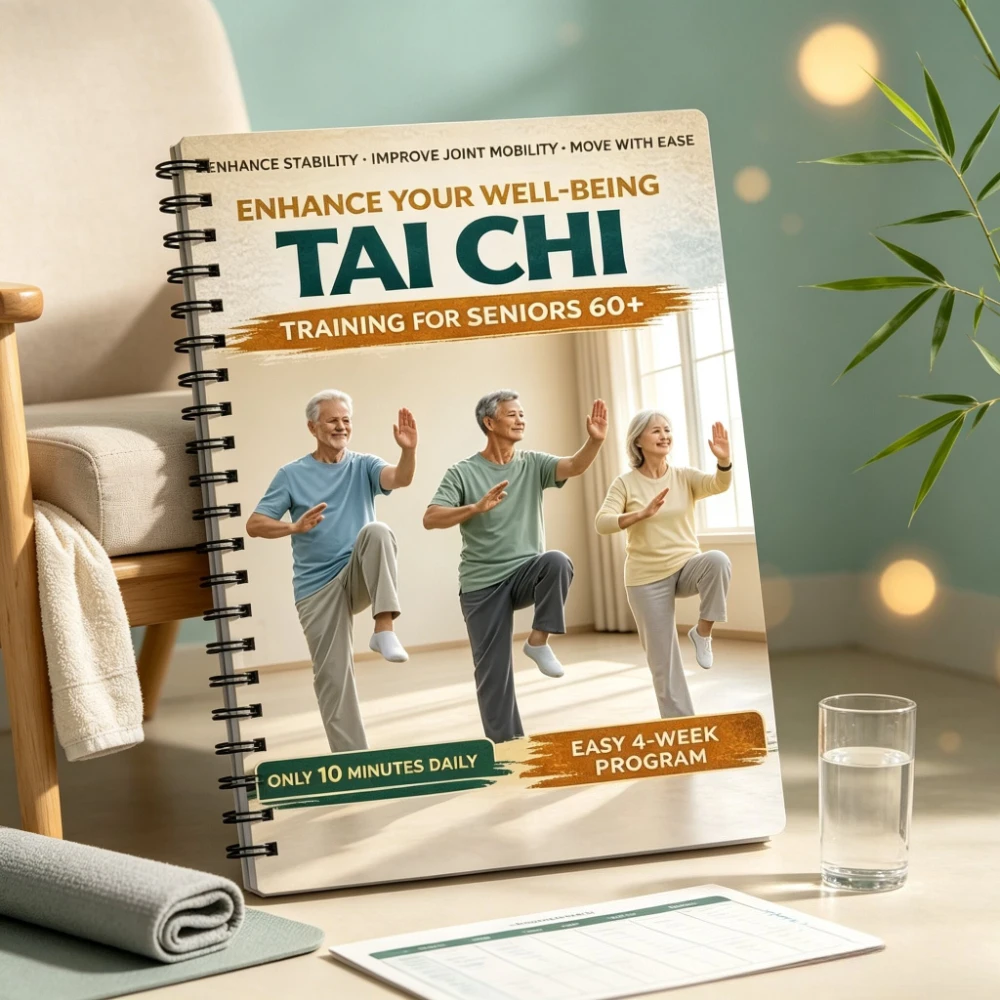 Elderly Tai Chi Tool Book, Four week Scientific Plan, Gentle Exercise Helps Make Actions Easier