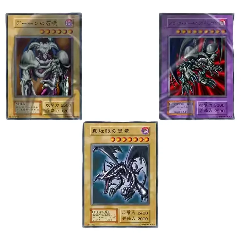 

3 шт./набор YuGiOh Red-Eyes Black Dragon B. Самодельная флеш-карта с изображением дракона и черепа, классика, искусственная игрушка, подарок