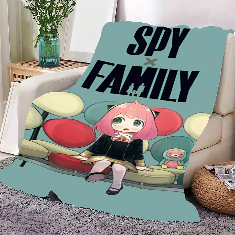 بطانية قطيفة لشخصية الرسوم المتحركة SPY × FAMILY - بطانية رمي فائقة النعومة تتميز بفتاة شعر وردية مع آذان قطة وغريبة الأطوار #4