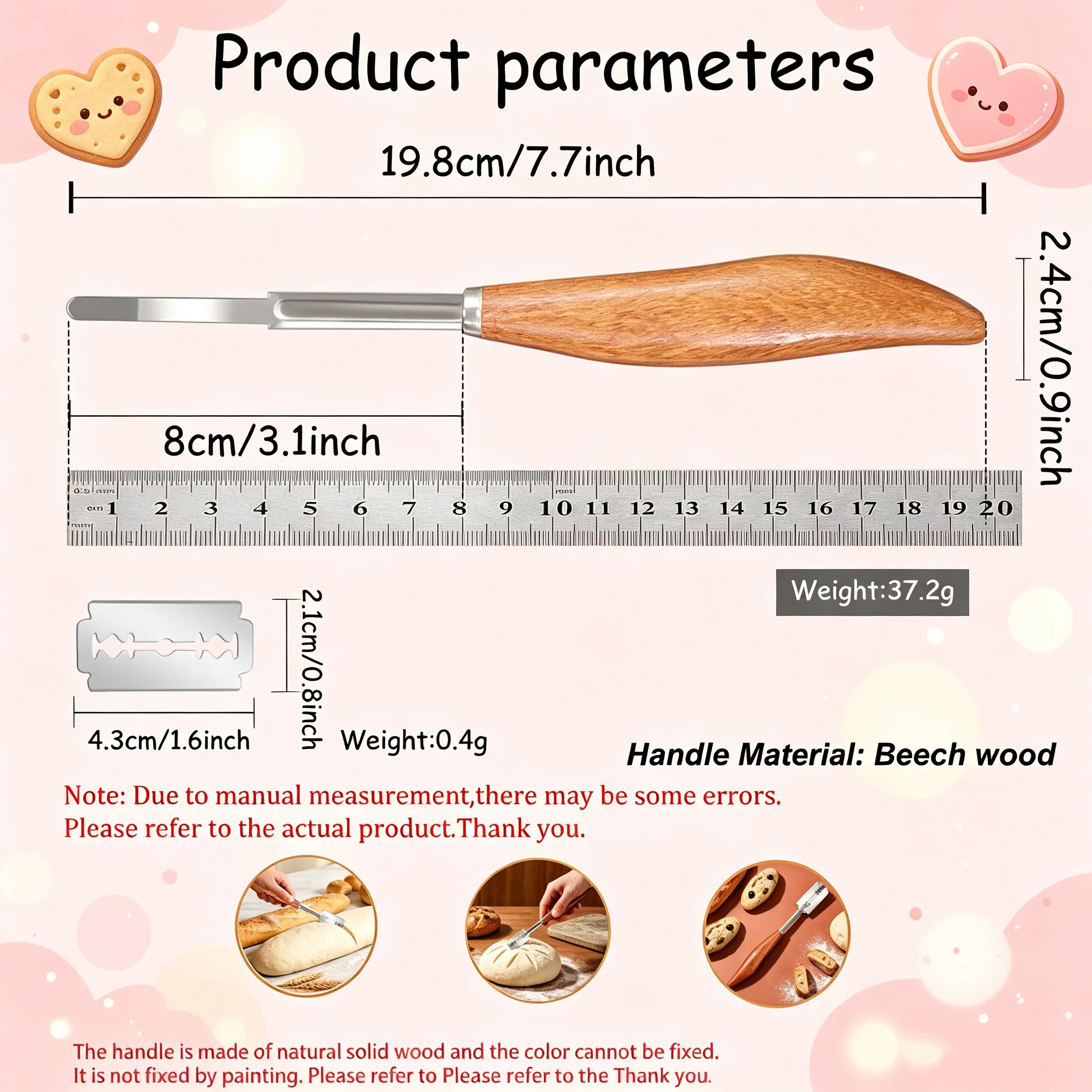 Bread Scoring Lame Set Handmade Creative Bread Texture Essential Baking Tool DIY Toast Soft European Bread Pastry Kitchen Tools