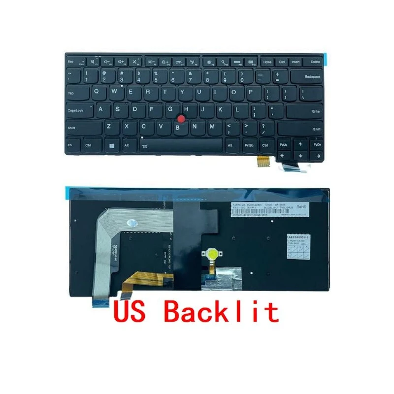 

XIN-Russian-US layout Backlit Laptop Keyboard For Lenovo Thinkpad T460S T470S T460P T470P with Backlit With Point