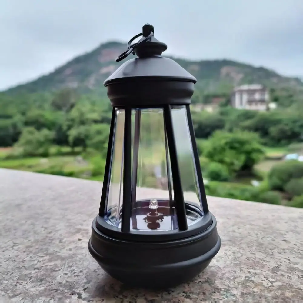 Solar Powered Puppy Garden Lantern Outdoor Decorative Waterproof Yard Lamp Retro Style Light For Lawns Patio Backyard