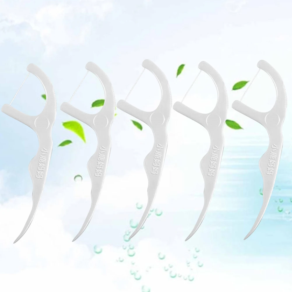 

200pcs Dental Floss Cleaner Toothpick Nylon Wire Floss Stick Toothpick Line Portable Between Teeth Cleaning Tools Se