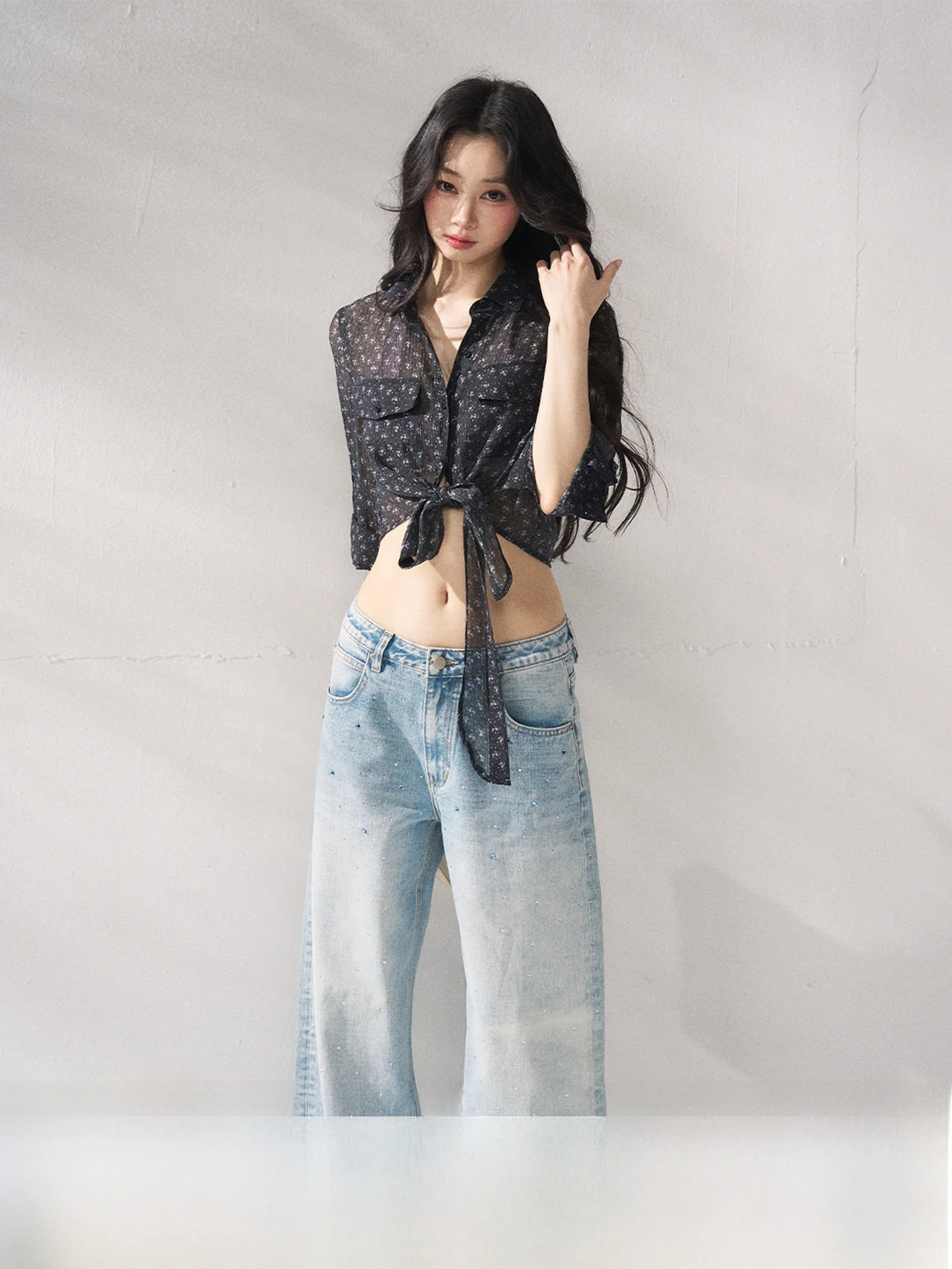 

7Shiftin Original Design Summer New Plaid Shirt Sexy Girl Style Knot Slim Fit Women's Top Casual Style Rylee Fabric