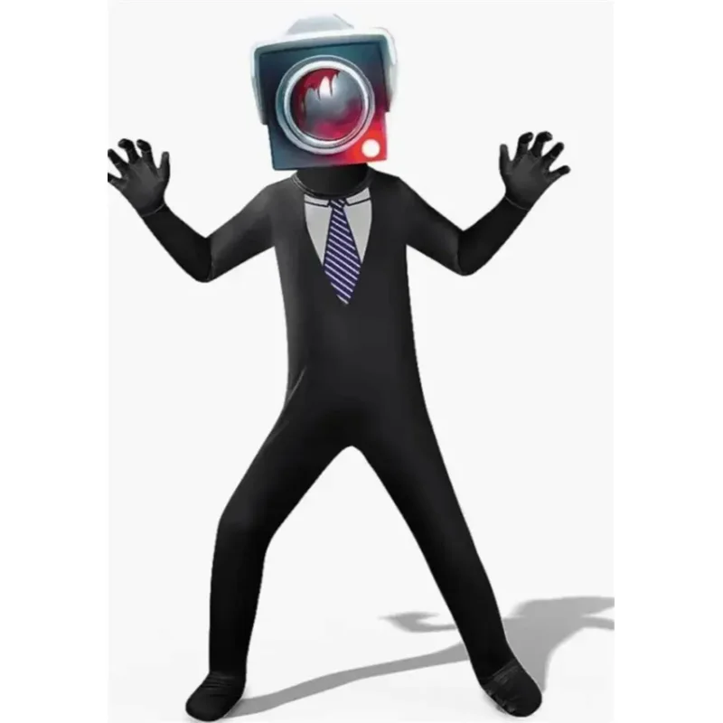 Halloween Skibidi Toilette Cosplay Kostüm lustige Lautsprecher Mann TV Mann Camcorde Rman Kostüme Horror Spiel Figur Kleidung für Kinder