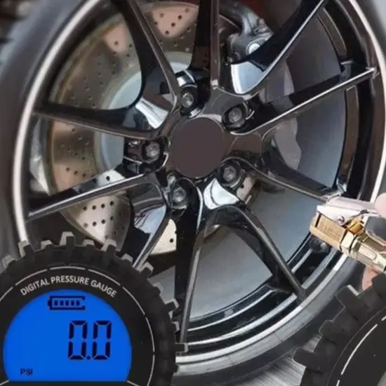 For Roadside Tire Check Tire Pressure Gauge Tyre Pressure Tester Automatic Power On With Pressure Battery Low Indicator