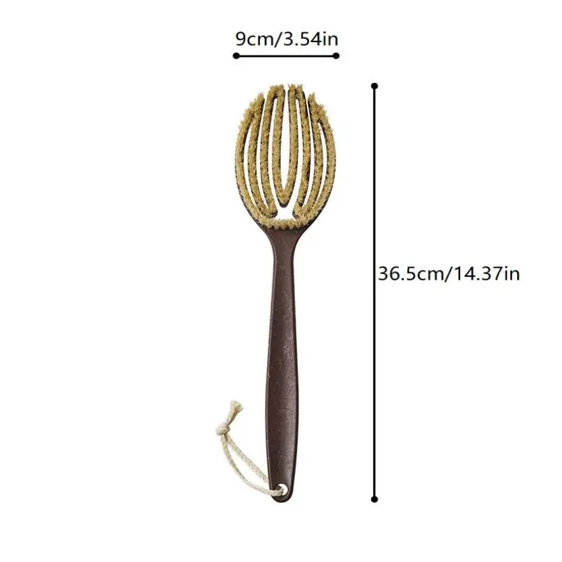 حمام فرشاة اغتسال فرشاة الاستحمام الجلد الجاف الجسم لينة الطبيعية الخشن مدلك الرعاية أداة لينة الطبيعية الخشن مقبض البولي ايثيلين