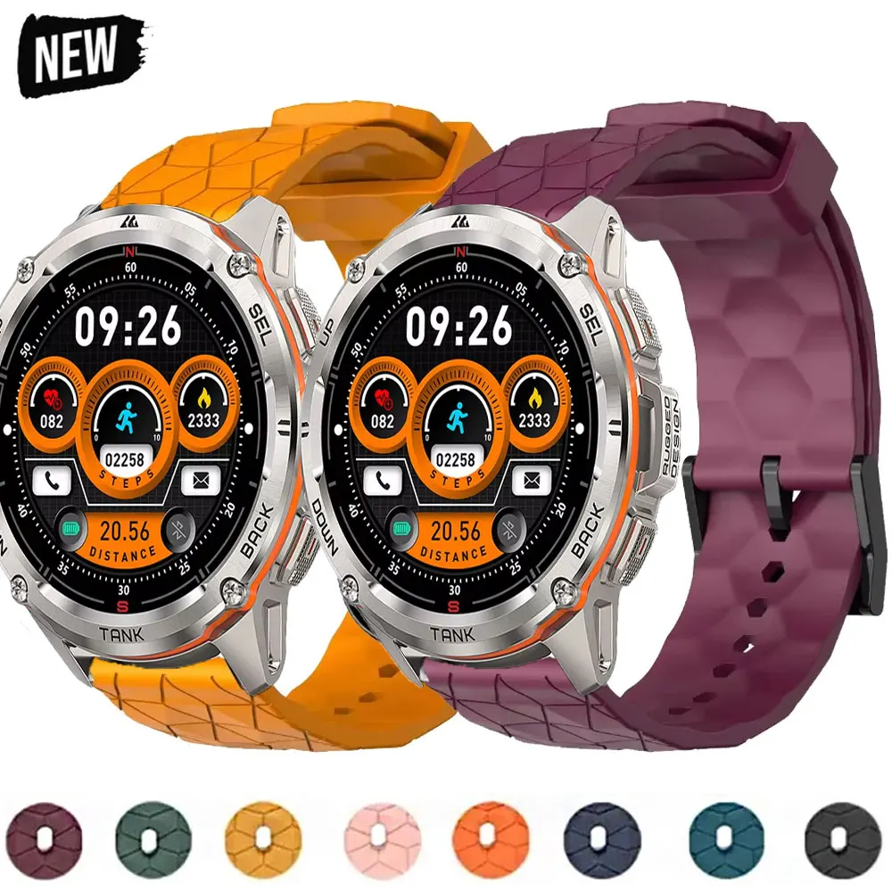 Correa de silicona para KOSPET TANK T2 T3 M2 M3 T4 M4, pulsera deportiva de 22mm para Redmi Watch 5 Active/Lite KOSPET TANK T3 M3 Ultra