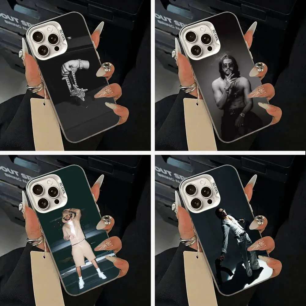 

Rapper-Clarent Phone Case For iPhone 17,16,15,14,13,12,11 Plus,Pro Max,XS,white silver phone case