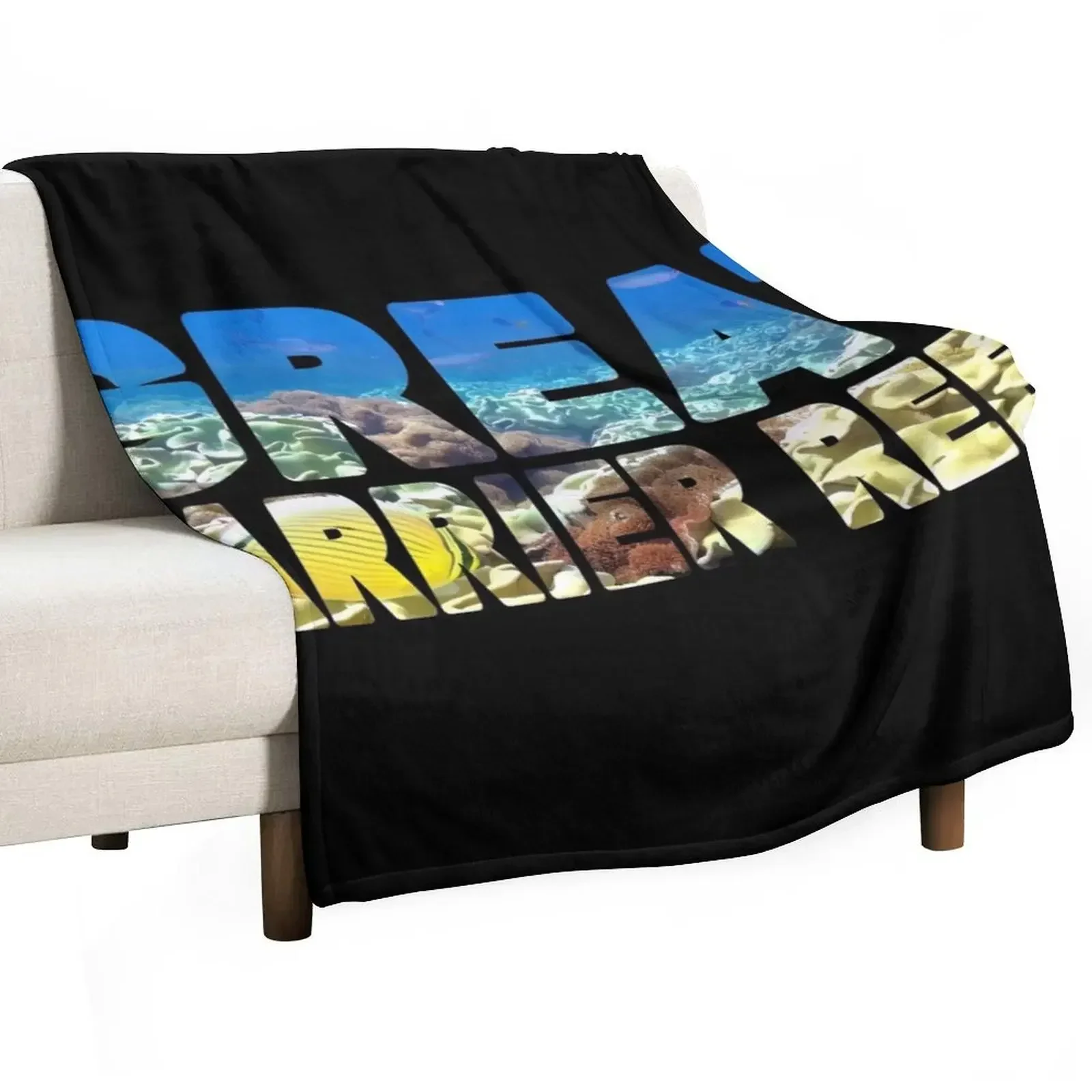 

GREAT BARRIER REEF - Queensland Australia Underwater Throw Blanket Tourist Heavy Blankets