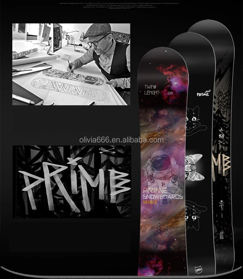 set da snowboard ad usura rapida, fissatore, set di attrezzature da sci per racchette da neve per uomo Downhill Snowboard