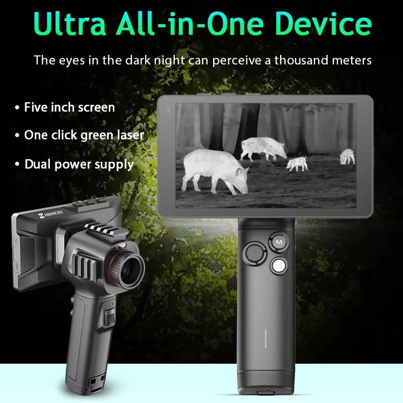 Thermal Monocular Camera New E21 IP67 WiFi 200m 1x-8x 256x192 Patrol Handheld Portable for Night Vision Hunting Camping