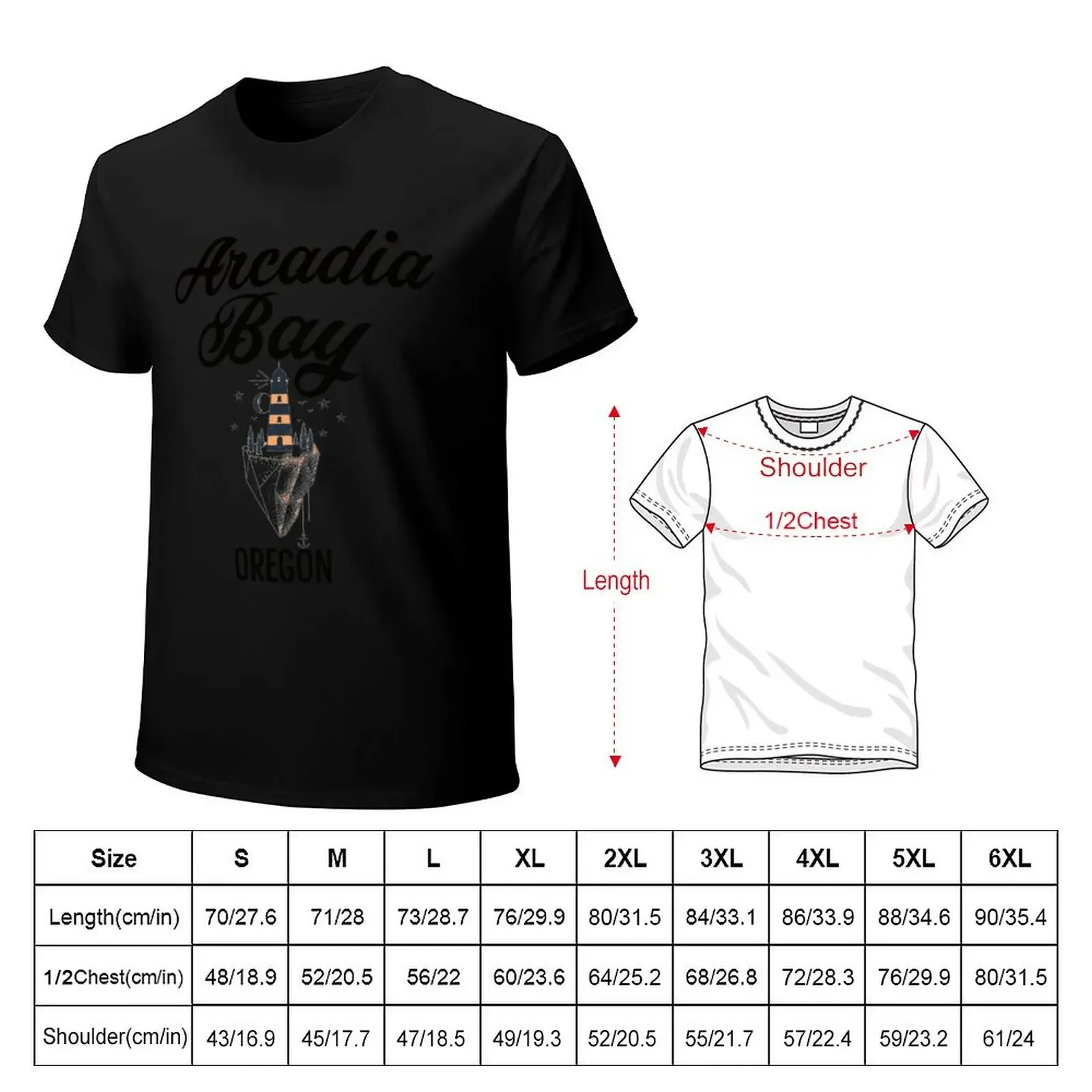 Arcadia Bay T-Shirt sports fans sublime slim fit t shirts for men