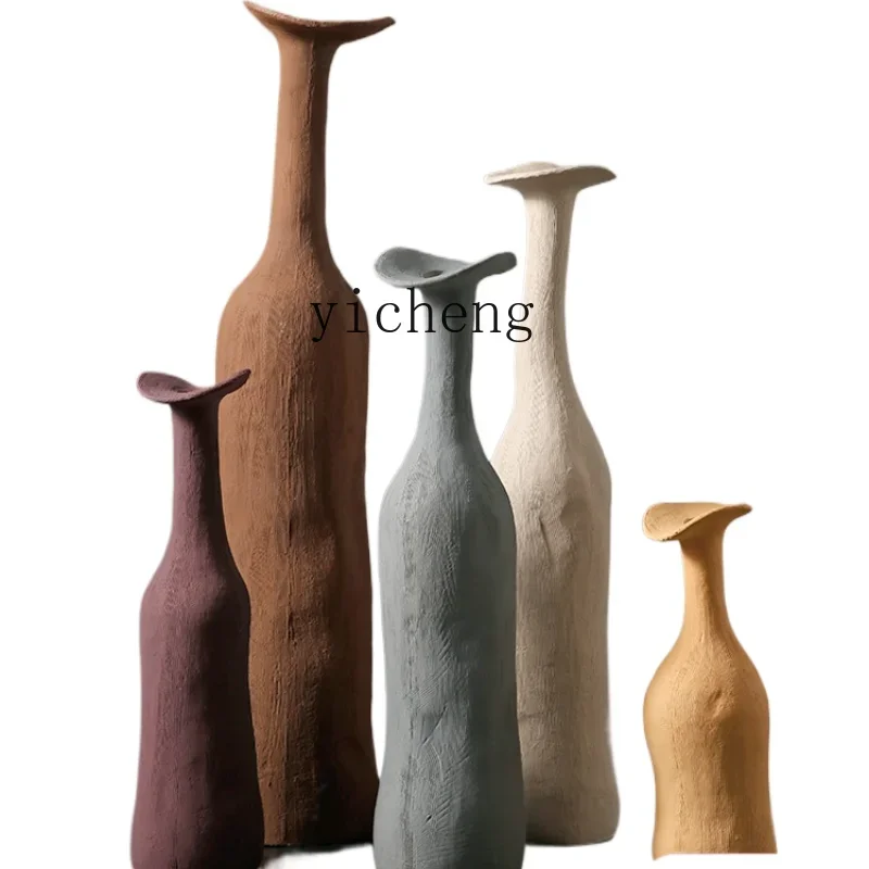 

ZK Creative Vase Decoration Simple Art Entrance Living Room Flower Arrangement Ceramic Home Decorations