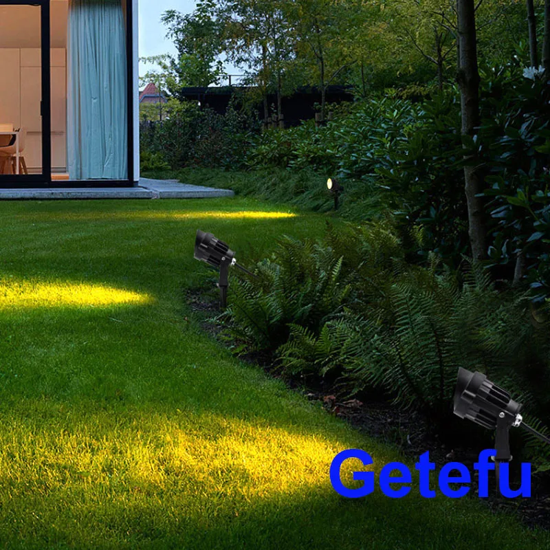 Gartenleuchten für den Außenbereich, LED-Rasenlampe, 220 V, 110 V, 12 V, 7 W, 10 W, Landschafts-Spike-Glühbirne, wasserdicht, IP65, Weg, Garten, Hof, Strahler, 24 V – Detail 2