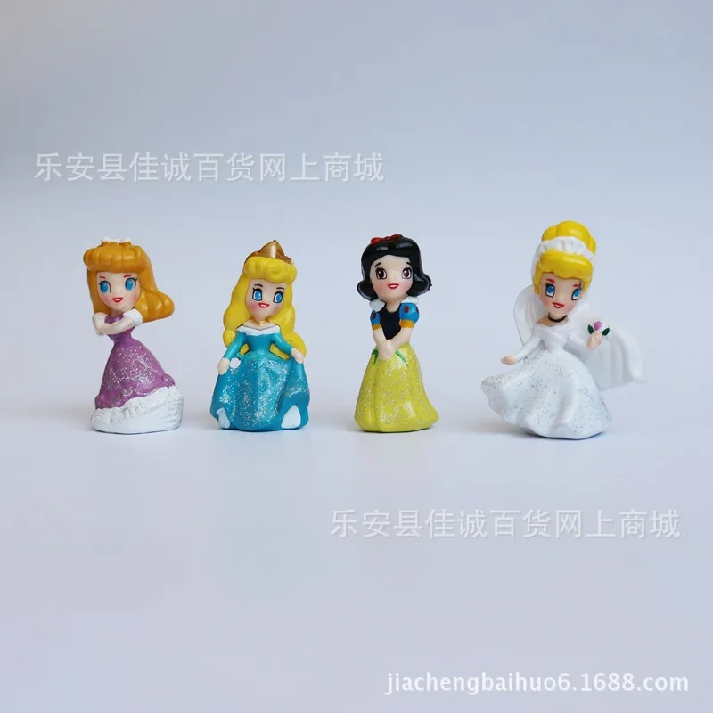 Dansende Prinses Pop Speelgoed Cartoon Zeemeermin Actiefiguren Miniatuur Ornament Accessoires Auto-interieur Desktop Beeldje Model