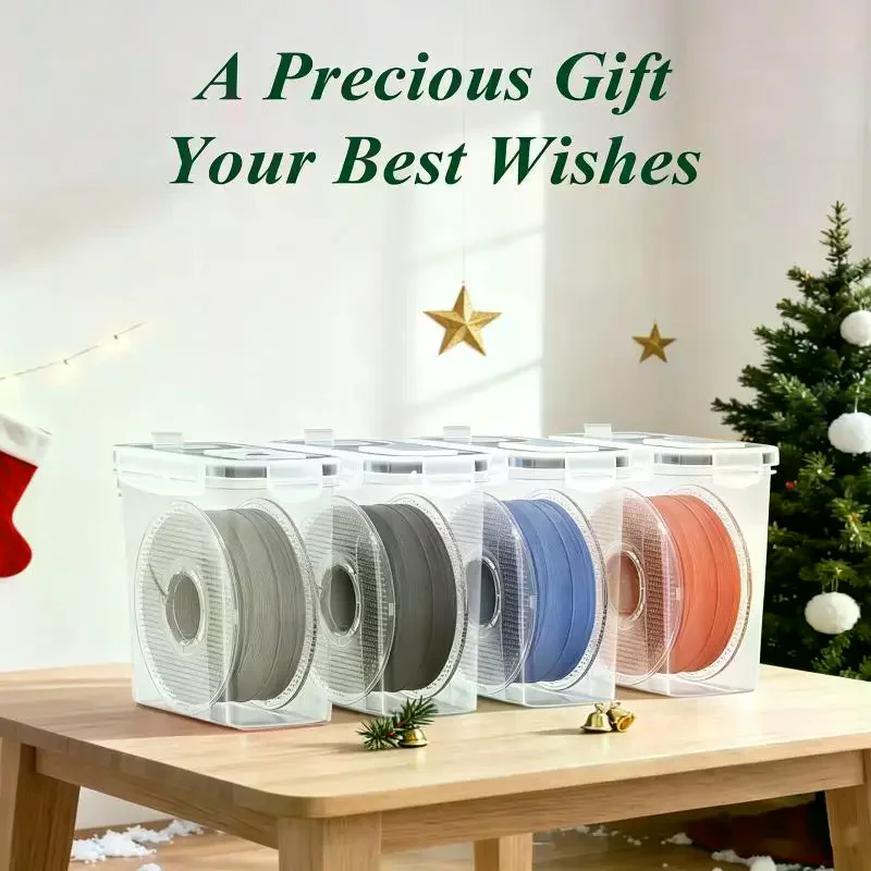 Moisture Proof 3D Printer Filament Container Transparent Airtight Storage Case for 3D Printing Hobbyists Home Use