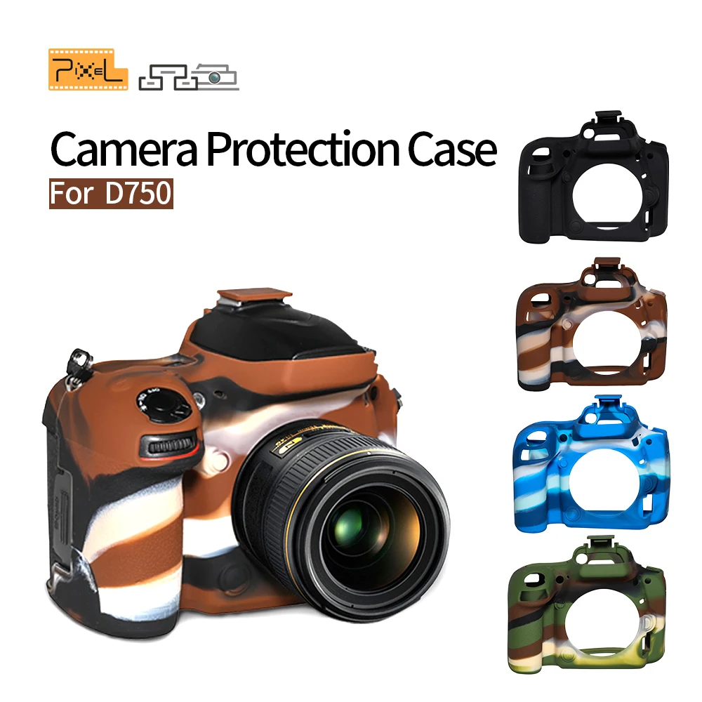 Pixel D750 DSLR Silicone Protector for Nikon Camera Body Cover Armor Skin Case Cover