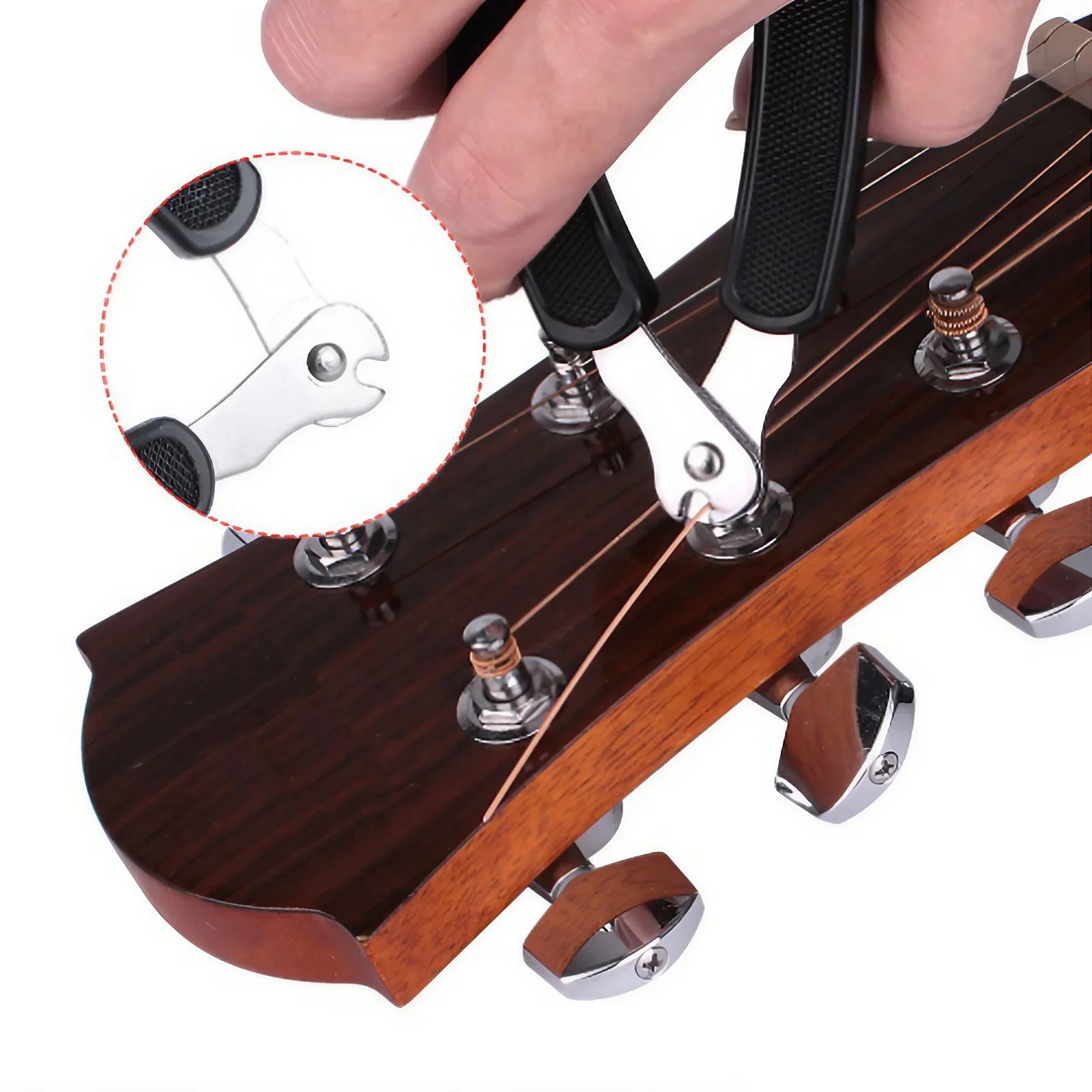 3 in 1 Guitar String Winder Cutter Bridge Pin Puller Tool Guitar Accessories Repair Parts for Acoustic Electric Guitar