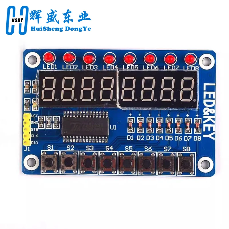 TM1638 Module Key Display For AVR Arduino New 8-Bit Digital LED Tube 8-Bit