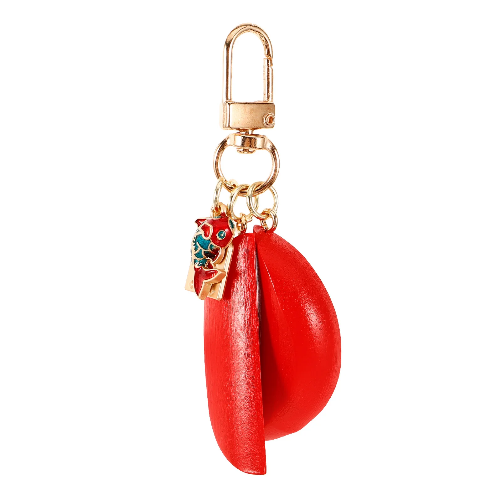 

Creative Fish Pendant Hanging Keychain Decorative Metal Key Ring Fish Shaped Ornament Lucky Keychain for Bag Car Thank You Gifts