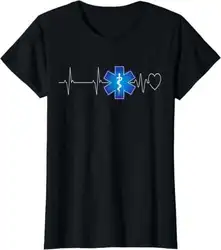 Emt emsギフトTシャツ、パラメーターハートビートekg、緊急emt