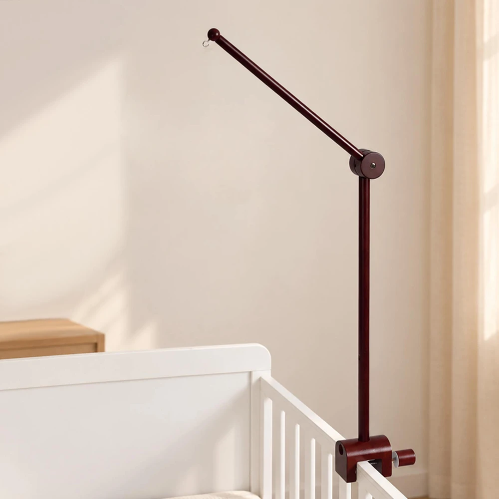 walnut-wood-baby-crib-mobile-arm-holder-360-degree-rotation-height-adjustable-c-clamp-for-nursery-hanging-decor-baby-rattle