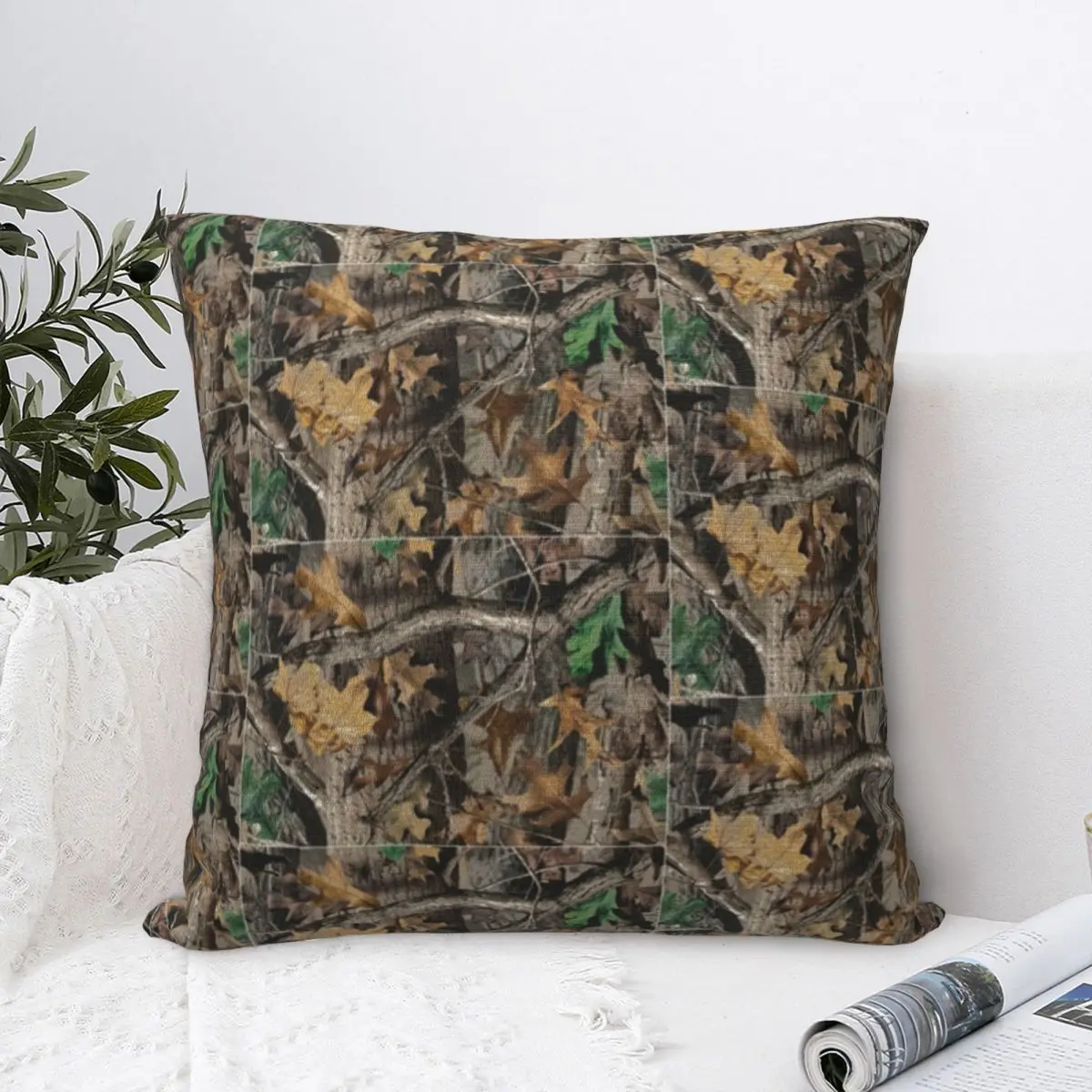 

Real Tree Hunting Camo Camouflage Military Pillowcase Pillows Cover Cushion Comfort Throw Pillow Sofa Decorative Cushions Used